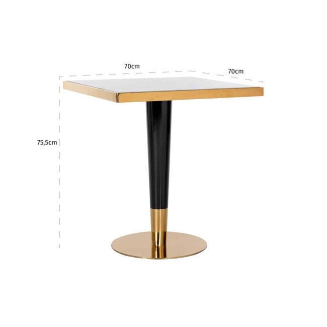 DINING TABLE OSTERIA SQUARE 75.5X70X70CM - Image 4