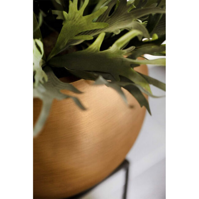 PLANTER BALL RETRO GOLD 62X50CM - Image 3