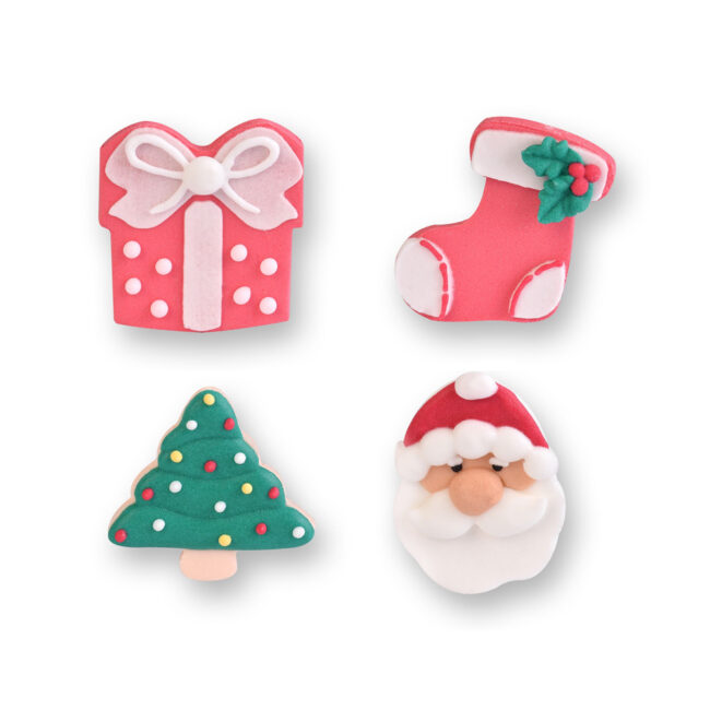 CHRISTMAS SUGAR FIGURΕ ASSORTED 1X1CM