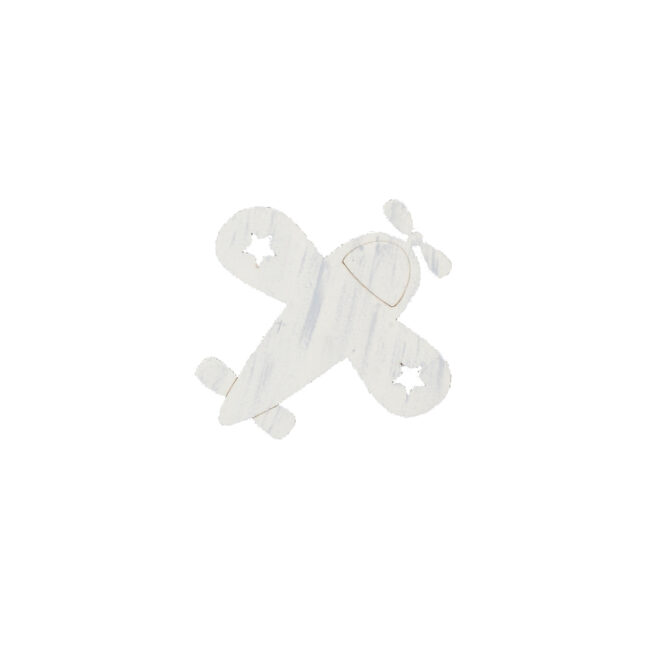 AIRPLANE ECRU 15X15CM