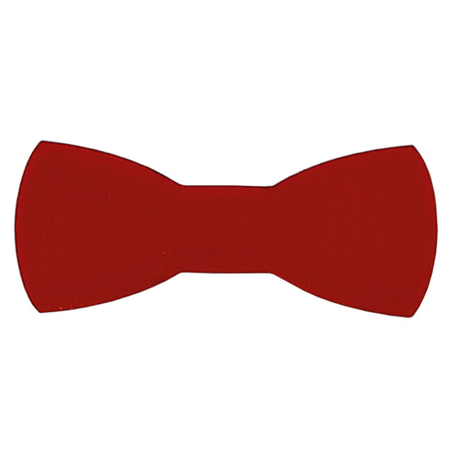 WOODEN BOW TIE RED