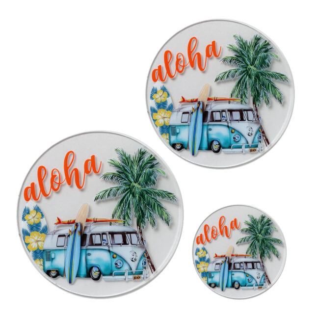 ALOHA BUS ROUND PLEXIGLASS