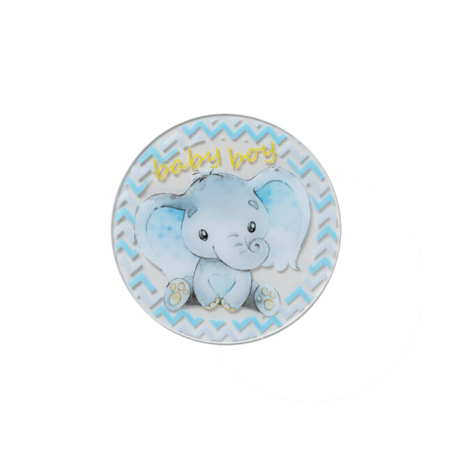 ELEPHAND BOY ROUND PLEXIGLASS