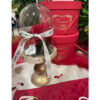 BELL JAR WITH WOODEN BASE 12.5X12.5X17CM - Image 2
