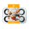 PAN WITH 6 JUMBO MUFFIN CUPS D9X4.5CM - 34X22X4.5CM