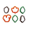 AUTUMN LEAVES MINI PLASTIC COOKIE CUTTERS