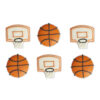 BASKET SUGAR DECORATIONS 3.5CM 6PCS