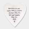 PORCELAIN COASTER 'REMEMBER YOU ARE BRAVER' 10X11X0.5CM