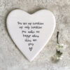 PORCELAIN COASTER 'YOU ARE MY SUNSHINE' 10X11X0.5CM - Image 2