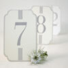 SET OF TABLE NUMBERS 1 TO 12 15X9.5X0.2CM