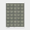 35 SQUARE STICKERS SHEET ''THANK YOU'' 21X29.5X0.1CM - Image 2