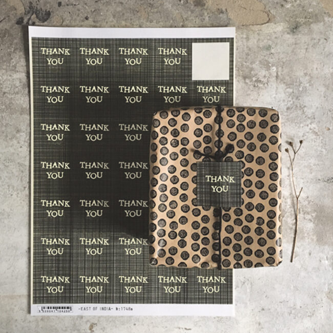 35 SQUARE STICKERS SHEET ''THANK YOU'' 21X29.5X0.1CM - Image 3