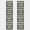 35 SQUARE STICKERS SHEET ''SENDING YOU HUGS'' 21X29.5X0CM