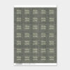 35 SQUARE STICKERS SHEET ''WITH LOVE'' 21X29.5X0.1CM - Image 2