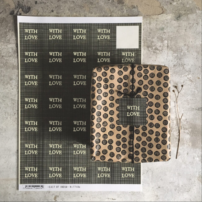 35 SQUARE STICKERS SHEET ''WITH LOVE'' 21X29.5X0.1CM - Image 3