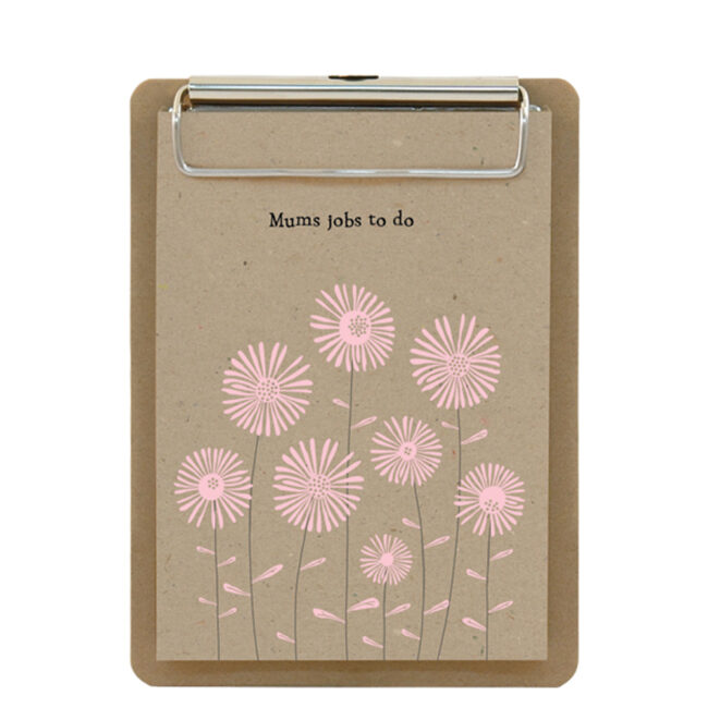 SMALL CLIP PAD ''MUMS JOBS TO DO'' 12X16.5X1.5CM