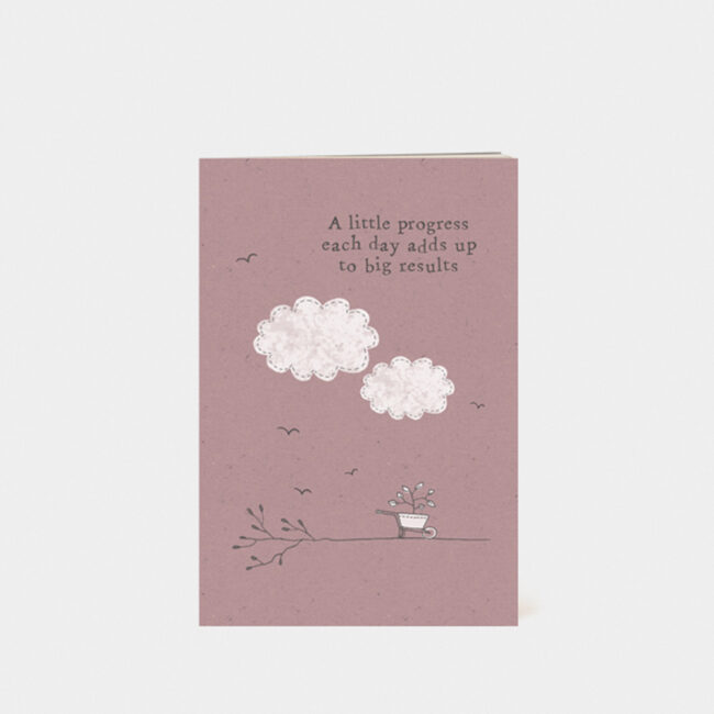 SMALL BOOK ''A LITTLE PROGRESS'' 9X14X1.2CM