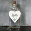 PORCELAIN ROUND HEART ''GOOD FRIENDS'' 8.5X0.5X0.5CM - Image 2