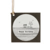 SQUARE TAG ''HAPPY BIRTHDAY'' 5X5X0.02CM