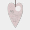 HEART TAG ''SEVEN BILLION PEOPLE'' 7X11.5X0.4CM