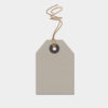 SINGLE LABEL SMALL GREY 10X1X0.1CM