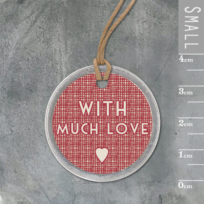 LABEL PACKS ''WITH MUCH LOVE'' METAL EDGE 6PCS - Image 3