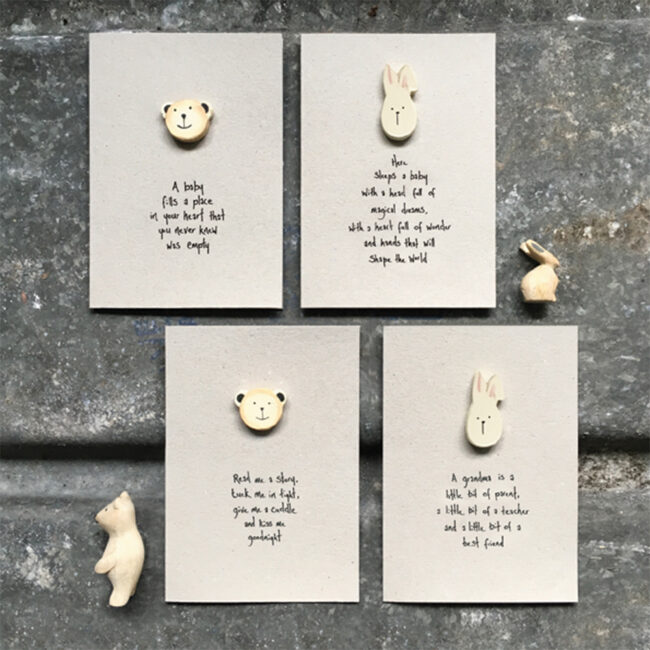 BABY CARD ''A BABY FILLS A PLACE ΙΝ YOUR HEART'' 12X16.5X1CM - Image 3