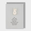 BABY CARD ''HERE SLEEPS A BABY'' 12X16.5X1CM