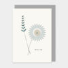 FLOWER CARD ''MISS YOU'' 12X16.5X0.1CM