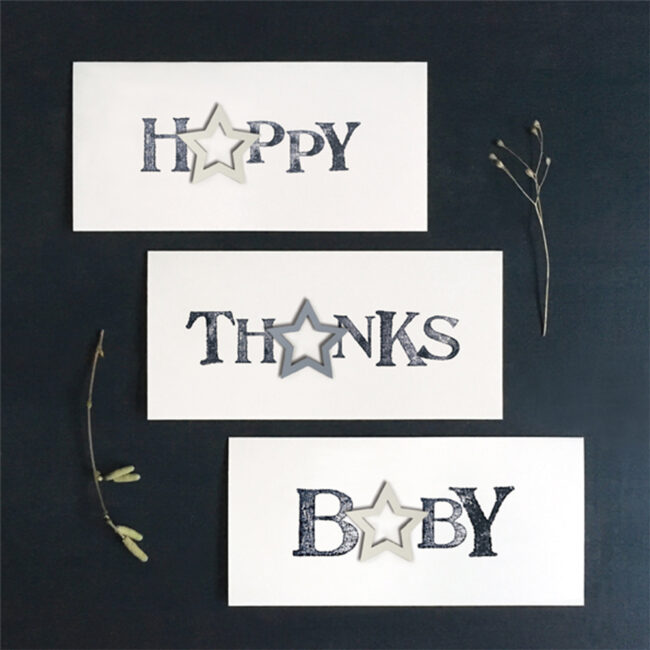 WORD CARD ''THANKS'' 10X21X0.1CM - Image 4