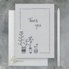 FLOWER CARD ''THANK YOU'' 12X16.5X0.1CM - Image 2