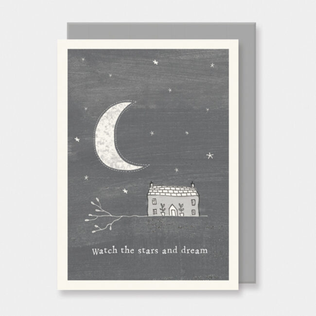 TWIG CARD ''WATCH THE STARS & DREAM'' 12X16.5X0.1CM