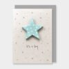 WOODEN CARD ''IT’S A BOY'' 12X16.5X1CM