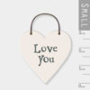 LITTLE HEART SIGN ''LOVE YOU'' 3X6X0.1CM