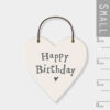 LITTLE HEART SIGN ''HAPPY BIRTHDAY'' 3X6X0.1CM