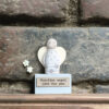 SMALL WOOD SCENE ANGEL ''GUARDIAN ANGEL JUST FOR YOU 5.5X3.5X2CM - Image 2