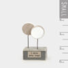 SMALL WOODEN SCENE TREES ''I MISS YOUR HUGS'' 3X2X5.5CM