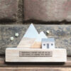 WOODEN SCENE MOUNTAINS ''SOMEWHERE INSIDE ALL OF US'' 10X10X4CM - Image 2