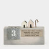 WOODEN SCENE QUAYSIDE ''HOME IS WHERE LOVE'' 6.5X10X2CM