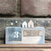 WOODEN SCENE QUAYSIDE ''HOME IS WHERE LOVE'' 6.5X10X2CM - Image 2