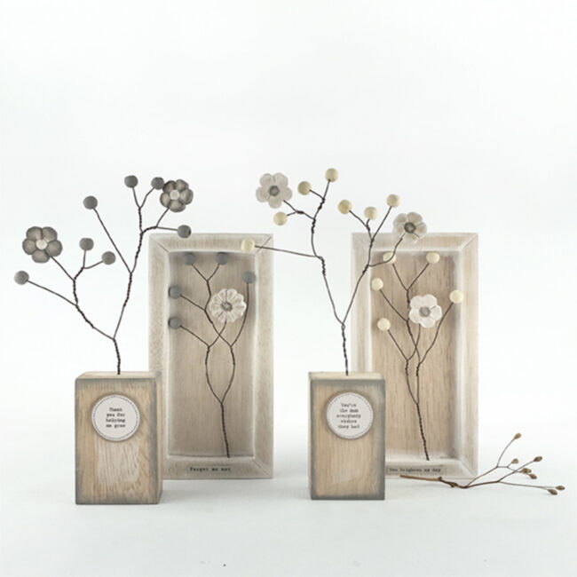 BLOSSOM BLOCK 'THANK YOU FOR HELPING ME GROW' 23.5X14.5X3.5CM - Image 4