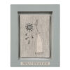 STITCHED PICTURE ''HAPPINESS IS NOT MEASURED'' 20X15.5X1.7CM