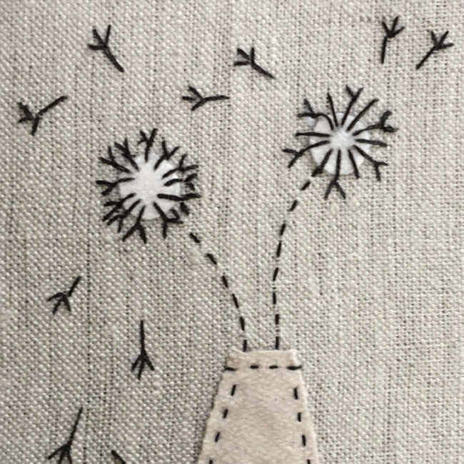 STITCHED PICTURE A6 ''LISTEN TO THE WIND'' 20X15.5X1.7CM - Image 3