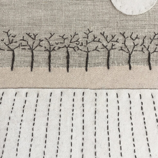 STITCHED A4 PICTURE ''DISTANCE NEVER SEPARATES HEARTS'' 26.5X34.5X2CM - Image 4