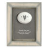PEBBLE PICTURE HEARTS & KISSES ''I WISH I HAD MET YOU SOONER'' 10X12.5X2CM