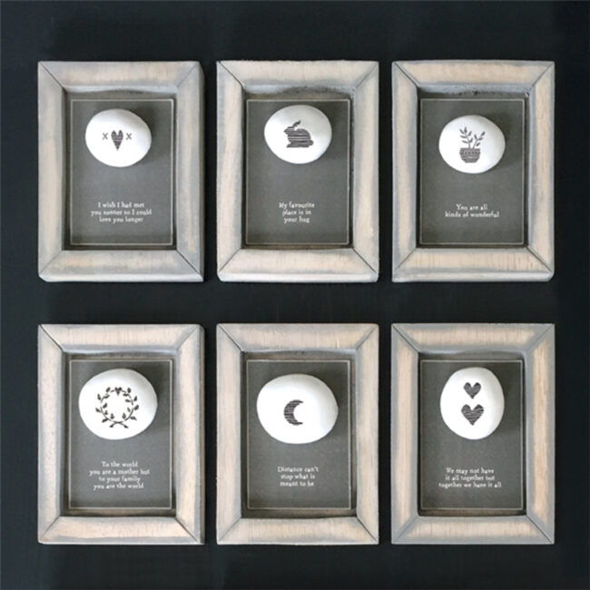 PEBBLE PICTURE FLOWERS IN POT ''YOU ARE ALL KINDS OF WONDERFUL'' 10X12.5X2CM - Image 3