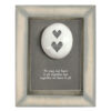 PEBBLE PICTURE TWO HEARTS ''TOGETHER'' 10X12.5X2CM