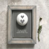 PEBBLE PICTURE TWO HEARTS ''TOGETHER'' 10X12.5X2CM - Image 2