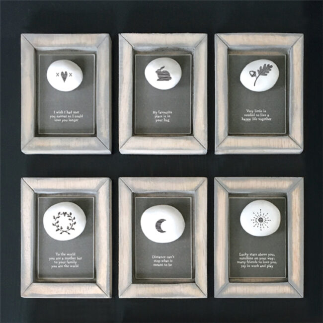 PEBBLE PICTURE SUN ''LUCKY STARS ABOVE YOU'' 10X12.5X2CM - Image 4