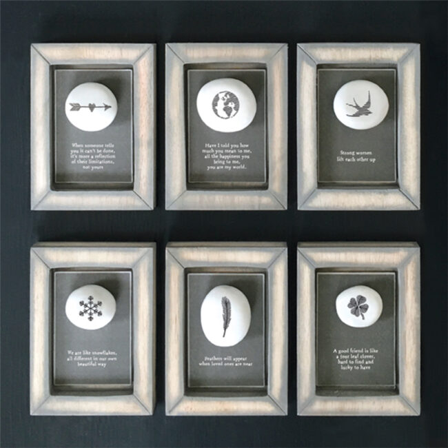 PEBBLE PICTURE WORLD ''HOW MUCH YOU MEAN TO ME'' 10X12.5X2CM - Image 4